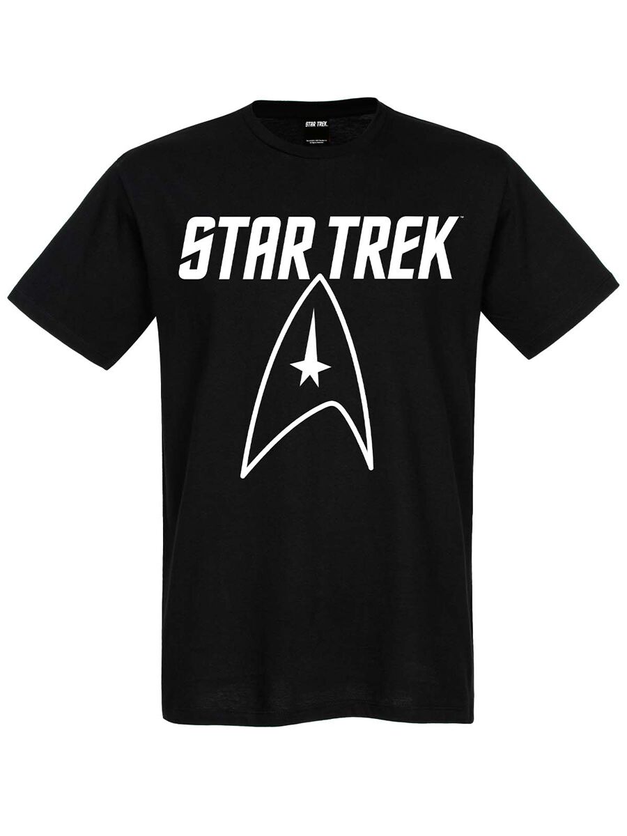 Star Trek Star Trek Big Logo T-Shirt schwarz in M von Star Trek