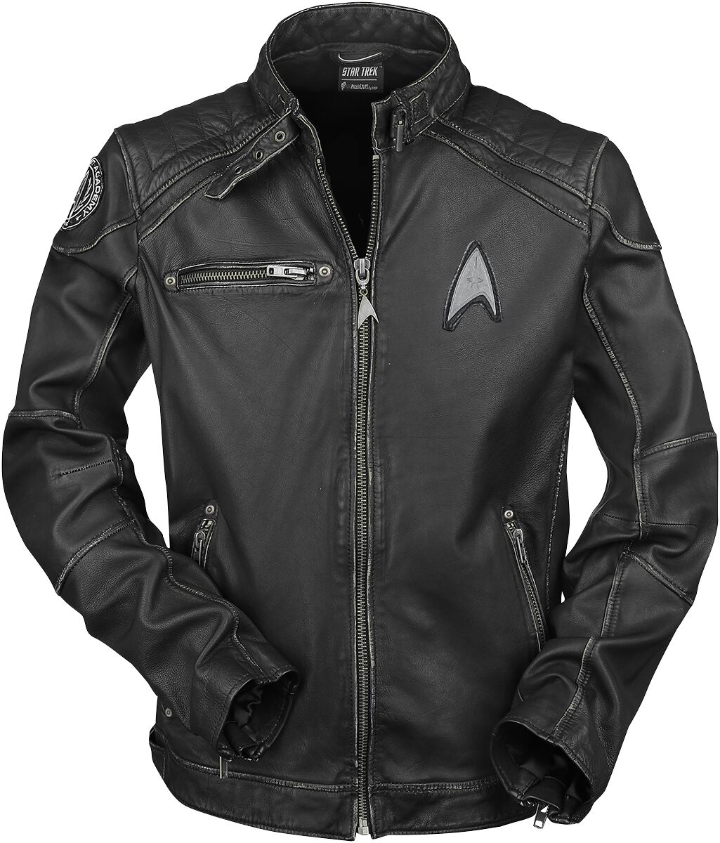 Star Trek Starship Lederjacke schwarz in 3XL von Star Trek