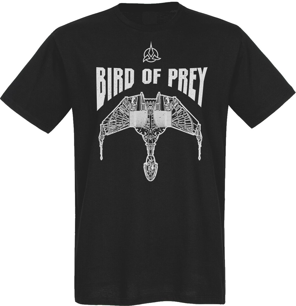 Star Trek T-Shirt - Bird Of Prey - M bis 3XL - für Männer - Größe L - schwarz  - Lizenzierter Fanartikel von Star Trek