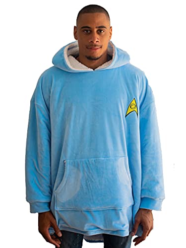 Star Trek UXSTLOGSP003 Sweatshirt mit Kapuze, Himmelblau, Einheitsgröße Star Trek UXSTLOGSP003 Sweatshirt mit Kapuze, Himmelblau, Einheitsgröße von Star Trek