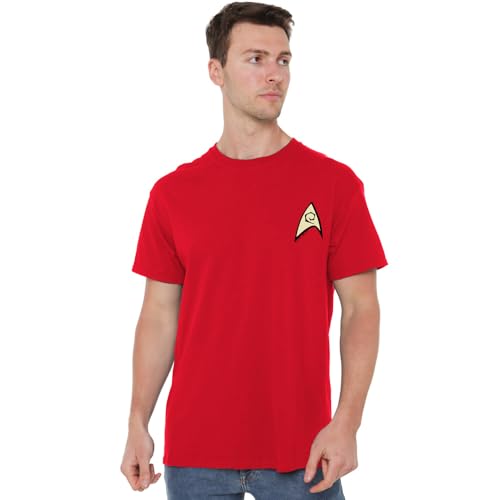 Star Trek Unisex Engineering Uniform T-Shirt, rot, XXL von Star Trek