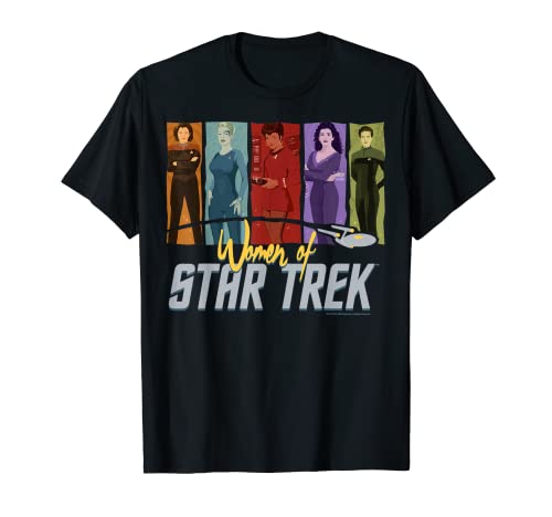 Star Trek Women Of Star Trek 5 Silouhette's Graphic T-Shirt T-Shirt von Star Trek