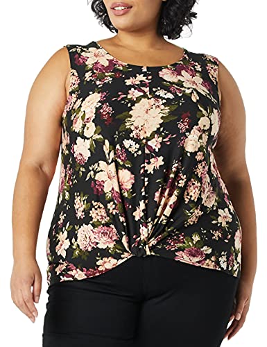 Star Vixen Damen Ärmelloses, modisches Oberteil mit Twist-Front Bluse, Black floral, XXX-Large Mehr von Star Vixen