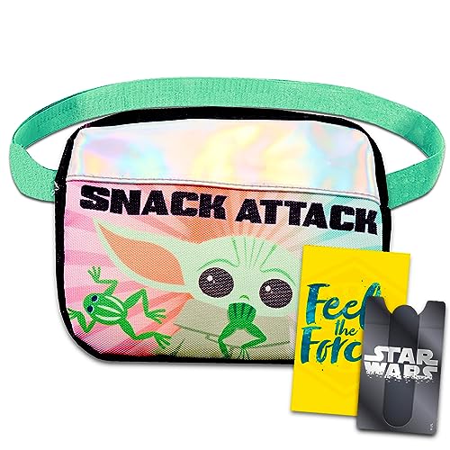 Baby Yoda Crossbody Bag for Kids - Mandalorian Purse Bundle with Baby Yoda Crossbody Bag for Girls Plus Phone Wallet More | Baby Yoda Fanny Pack for Girls von Star Wars