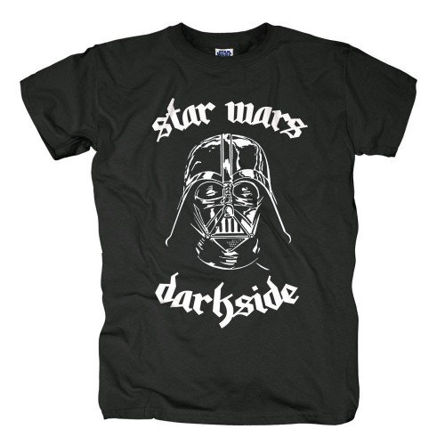 Coole-Fun-T-Shirts Uni Star War-Krieg Der Sterne Dark Side T-Shirt, Schwarz, XXL von Star Wars