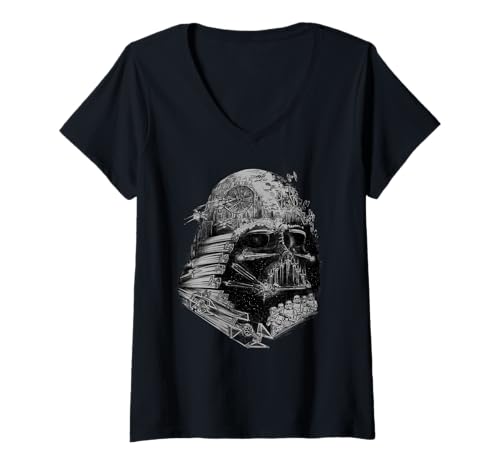 Damen Star Wars Darth Vader Baue das Imperium T-Shirt mit V-Ausschnitt von Star Wars