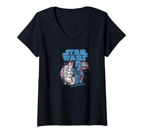 Damen Star Wars Darth Vader Stormtroopers Join The Dark Side T-Shirt mit V-Ausschnitt von Star Wars