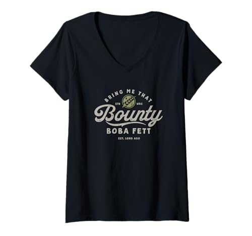 Damen Star Wars The Book of Boba Fett Bring Me That Bounty T-Shirt mit V-Ausschnitt von Star Wars