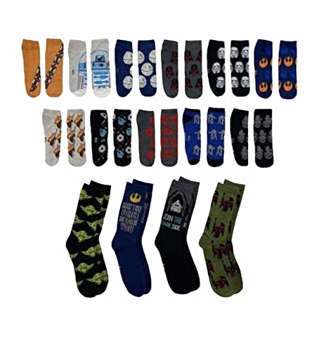 Star Wars 15 Days of Socks Adventskalender für Herren, Blau, Einheitsgröße, Blau, Einheitsgr��e von Star Wars