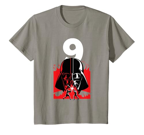 Kinder Star Wars Darth Vader 9 Geburtstag T-Shirt Kinder Star Wars Darth Vader 9 Geburtstag T-Shirt von Star Wars