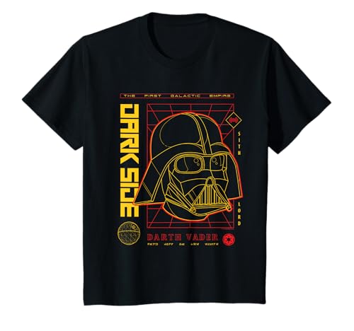 Kinder Star Wars Darth Vader Dark Grid T-Shirt von Star Wars