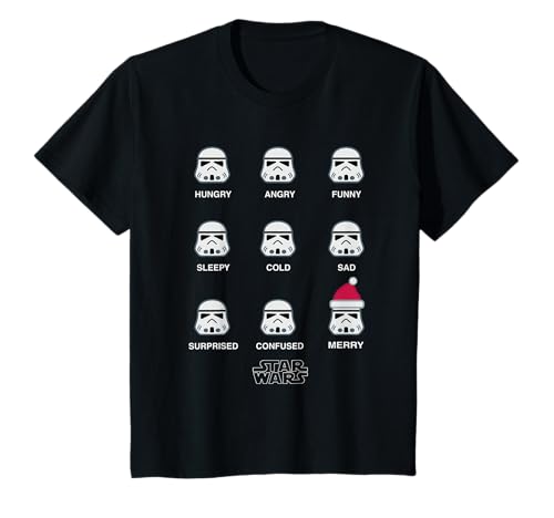 Kinder Star Wars Stormtrooper Mood Weihnachten T-Shirt von Star Wars