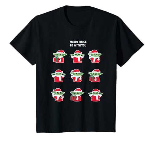 Kinder Star Wars Yoda Merry Force Weihnachten T-Shirt von Star Wars