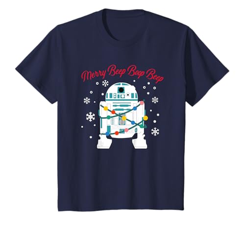 Kinder Weihnachten Star Wars C3PO R2D2 Merry Beep Beep T-Shirt von Star Wars