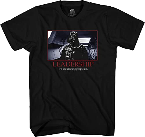 STAR WARS Darth Vader Leadership Motivational Poster Herren T-Shirt, Vollfarbig., X-Groß von Star Wars