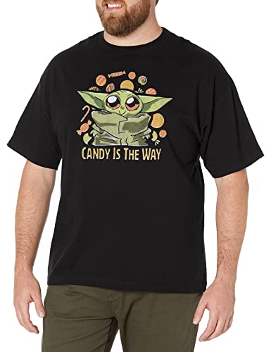 STAR WARS Herren Candy is The Way T-Shirt, schwarz, 5XL Groß Tall von Star Wars