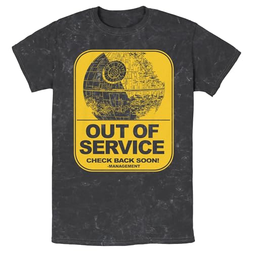 STAR WARS Herren Out of Service T-Shirt, Schwarz, L von Star Wars