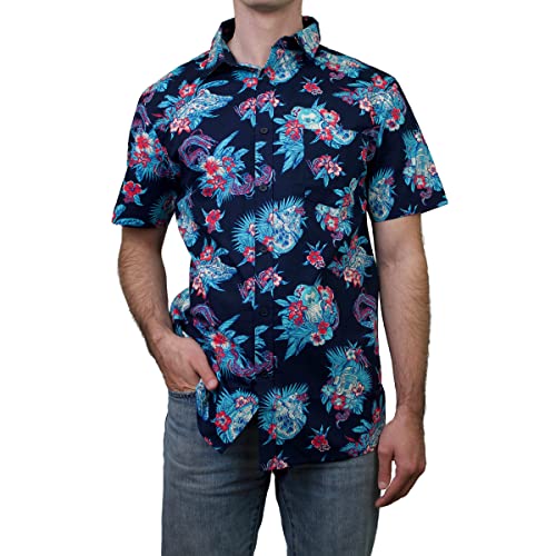 STAR WARS Herren Shirt Hemd mit Button-Down-Kragen, Peacoat Pulled Cords, Mittel von Star Wars