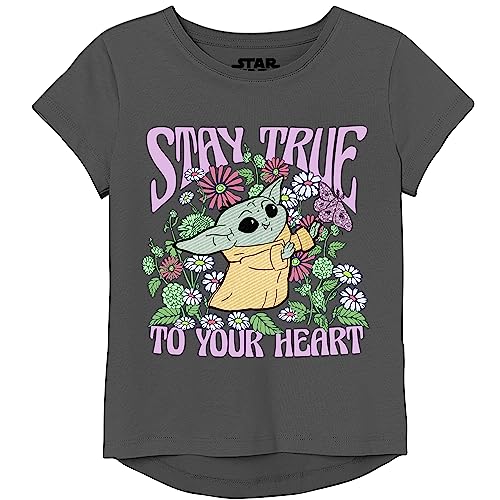 STAR WARS Mandalorian Grogu The Child T-Shirt Mädchen 4-16, Schwarz, 7-8 STAR WARS Mandalorian Grogu The Child T-Shirt Mädchen 4-16, Schwarz, 7-8 von Star Wars