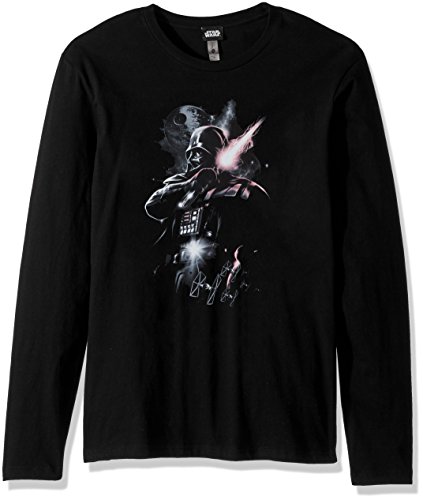STAR WARS Unisex-Erwachsene Herren Dark Lord Darth Vader Graphic T-Shirt Hemd, Schwarzes Langarmshirt, Mittel von Star Wars