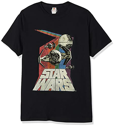 STAR WARS Unisex-Erwachsene Retro Wars Graphic T-Shirt, schwarz, 5XL von Star Wars
