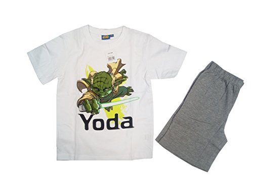 Star Wars / YODA Schlafanzug/Shorty/Schlafi weiß-grau Oeko-TEX - 110/116 von Star Wars