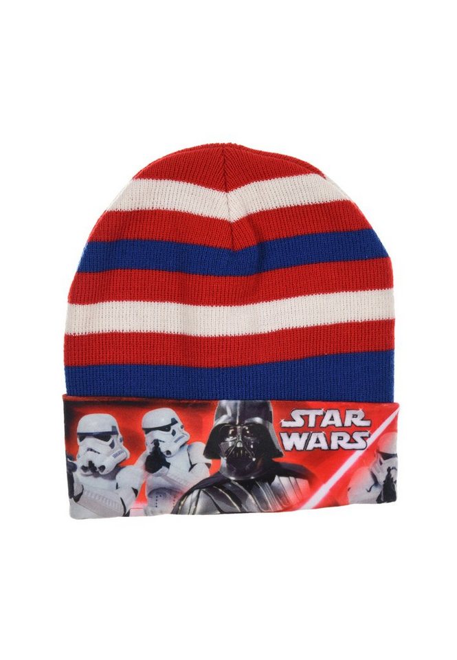 Star Wars Beanie Darth Vader Stormtrooper Kinder Jungen Winter-Mütze von Star Wars