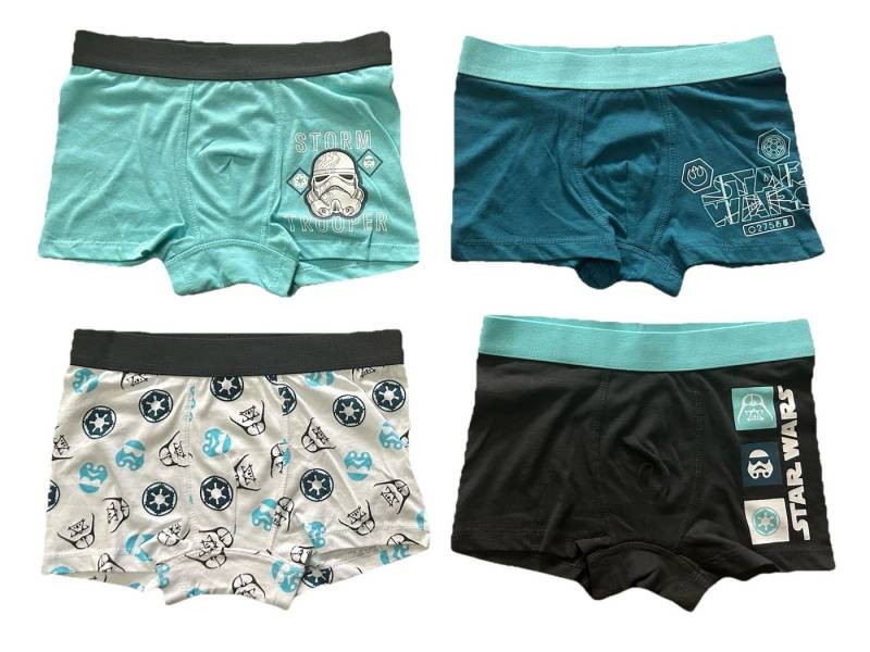 Star Wars Boxershorts 4er Pack Star Wars Kinder Boxershorts Stormtrooper Jungen Unterhosen von Star Wars
