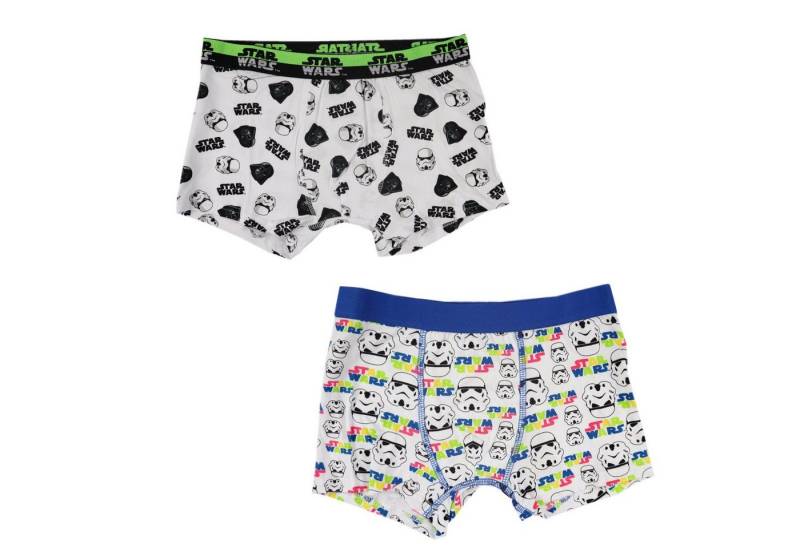 Star Wars Boxershorts Star Wars Storm Trooper Darth Vader Jungen Boxershorts 2er Pack (Spar-Set) Gr. 134 bis 164 von Star Wars