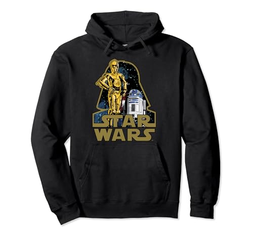 Star Wars C-3PO & R2-D2 Vader Patch Logo Pullover Hoodie von Star Wars