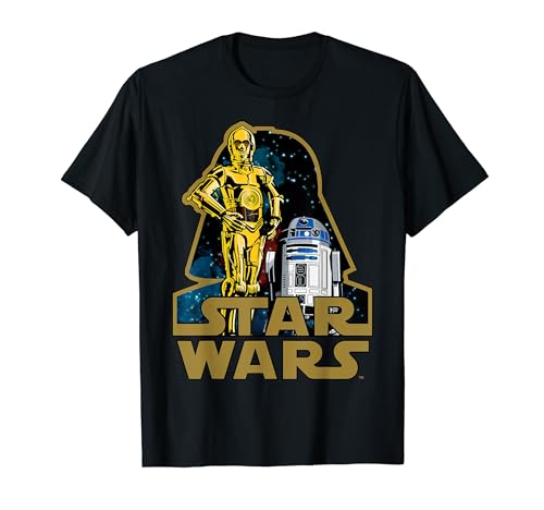 Star Wars C-3PO & R2-D2 Vader Patch Logo T-Shirt von Star Wars