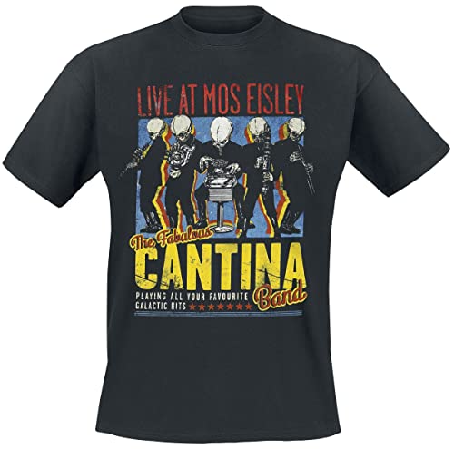 Star Wars Cantina Band On Tour Männer T-Shirt schwarz XXL 100% Baumwolle Fan-Merch, Festival, Filme von Star Wars