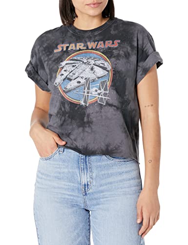 STAR WARS Damen Battleship T-Shirt, Schwarz/Charcoal Gray, Mittel von Star Wars