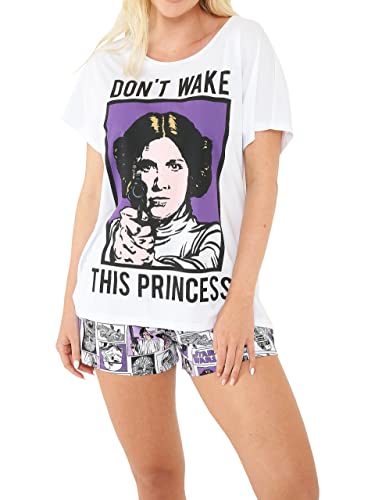 Star Wars Damen Kurze Schlafanzug Prinzessin Leia Mehrfarbig XX-Large von Star Wars