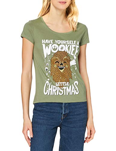 Star Wars Damen Woswclats015 T-Shirt, kaki, X-Large von cotton division