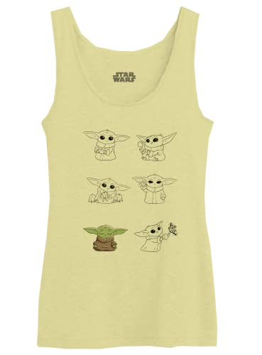 Star Wars Damen Woswmantk006 Tanktop, gelb, XS von Star Wars