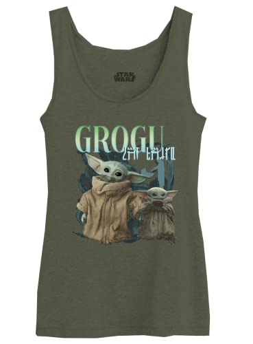 Star Wars Damen woswmantk007 Tanktop, kaki, XS von Star Wars