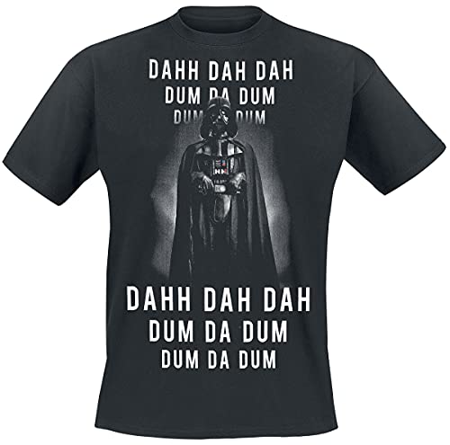 Star Wars Darth Vader - Dahh Dah Dah Dum Da Dum Männer T-Shirt schwarz XXL von Star Wars