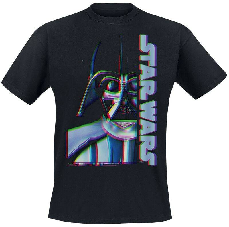 Star Wars Darth Vader - Glitch T-Shirt schwarz in M von Star Wars