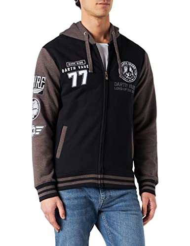 Star Wars Darth Vader Männer Kapuzenjacke schwarz/dunkelgrau XXL von Star Wars