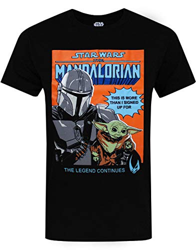 Star Wars Das mandalorianische T-Shirt Herren Baby Yoda Erwachsene Geschenk Top XXL von Star Wars