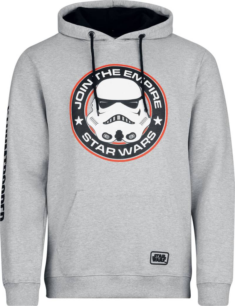 Star Wars - Disney Kapuzenpullover - Stormtrooper - Join The Empire - S bis XXL - für Männer - Größe XXL - grau  - Lizenzierter Fanartikel von Star Wars