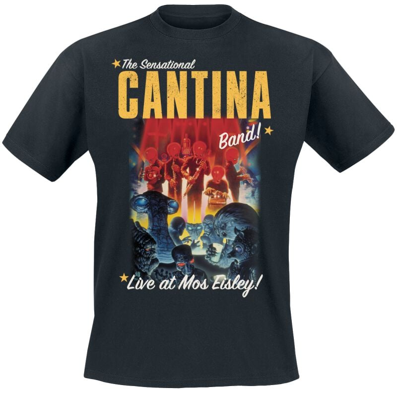 Star Wars - Disney T-Shirt - Cantina Band - M bis 5XL - für Männer - Größe 5XL - schwarz  - EMP exklusives Merchandise! von Star Wars