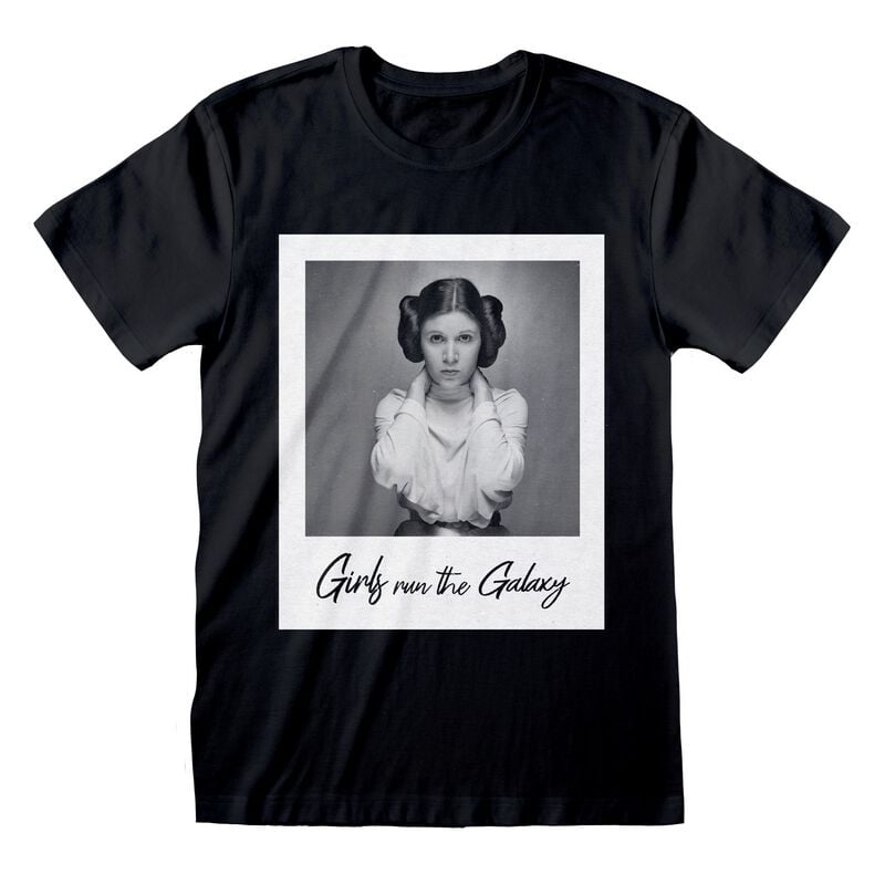 Star Wars - Disney T-Shirt - Leia Girls Run The Galaxy - S bis XXL - für Männer - Größe M - schwarz  - Lizenzierter Fanartikel von Star Wars