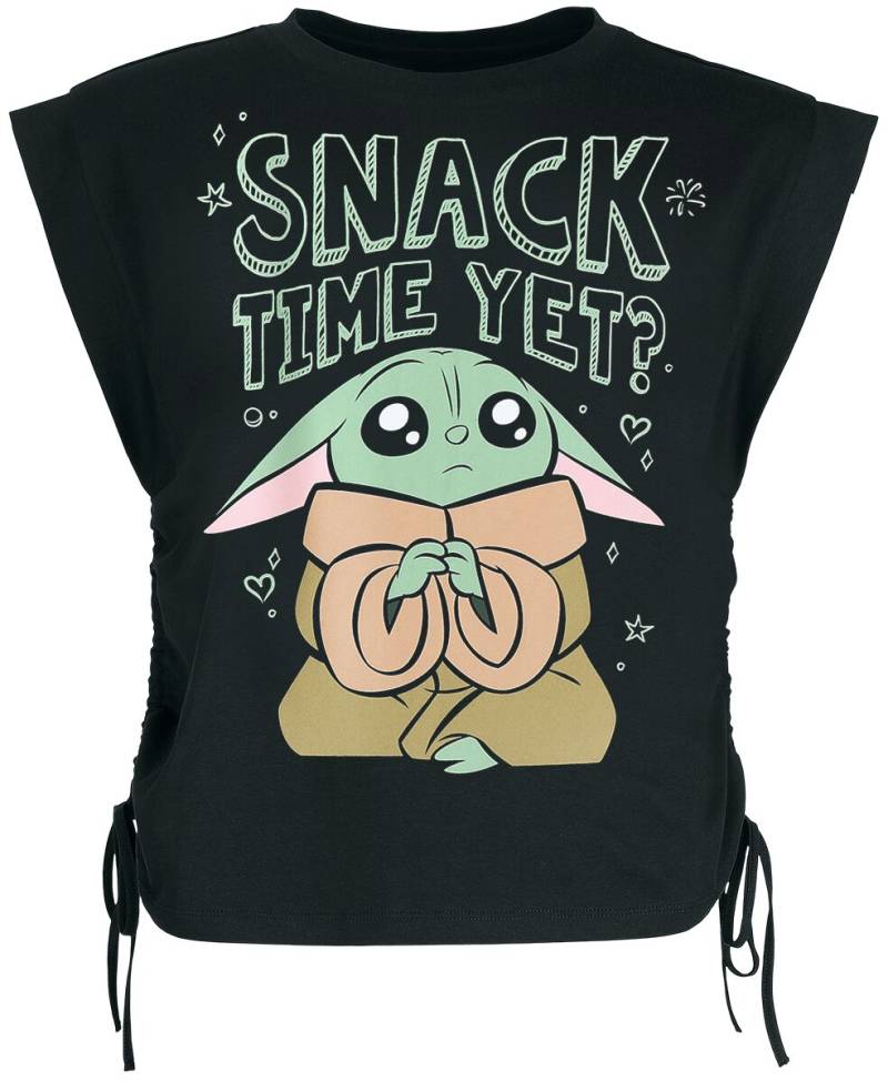 Star Wars - Disney Top - Grogu - Snack Time Yet? - S bis XXL - für Damen - Größe XXL - schwarz  - EMP exklusives Merchandise! von Star Wars