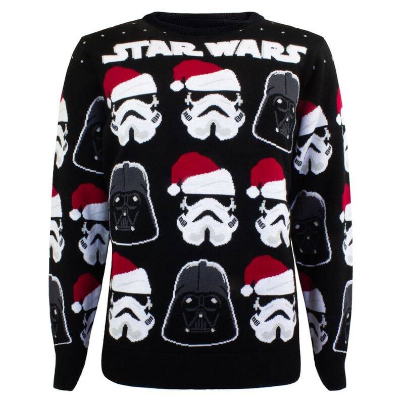Star Wars - Disney Weihnachtspullover - Star Wars - Darth Vader & Stormtrooper - S bis XXL - für Männer - Größe M - multicolor  - Lizenzierter von Star Wars