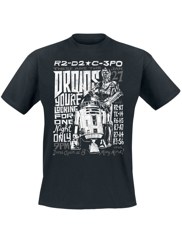 Star Wars Droids T-Shirt schwarz in L von Star Wars