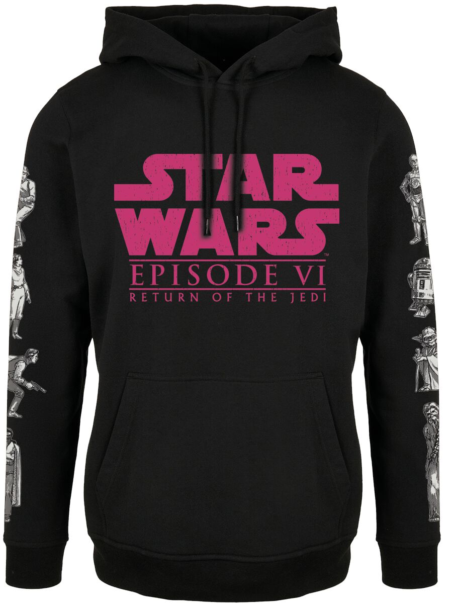 Star Wars Episode 6 - die Rückkehr der Jedi Ritter - 40th Anniversary Kapuzenpullover schwarz in XXL von Star Wars