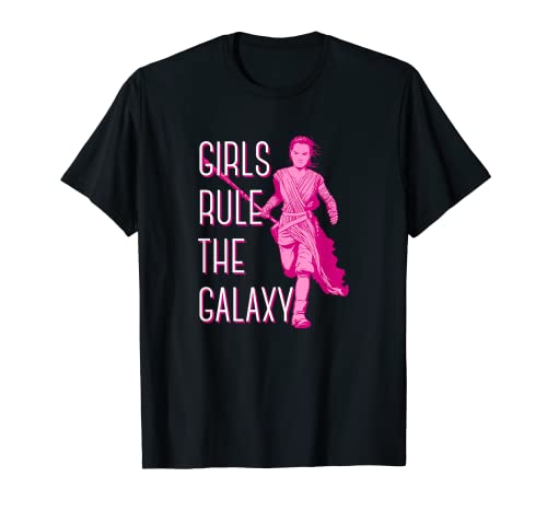 Star Wars Episode 7 Rey Girls Rule The Galaxy T-Shirt von Star Wars