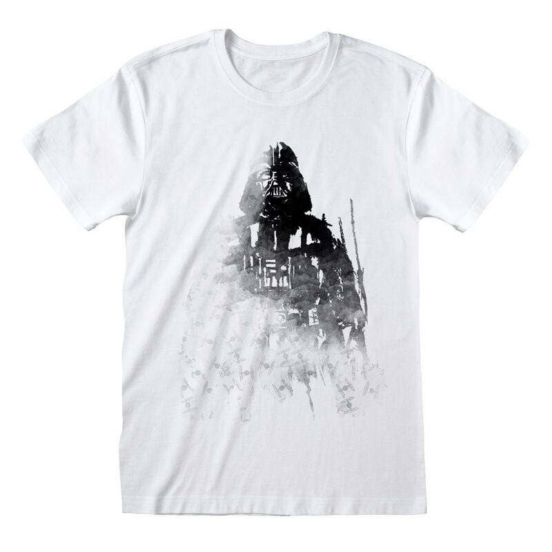 Star Wars Faded Vader T-Shirt weiß in S von Star Wars